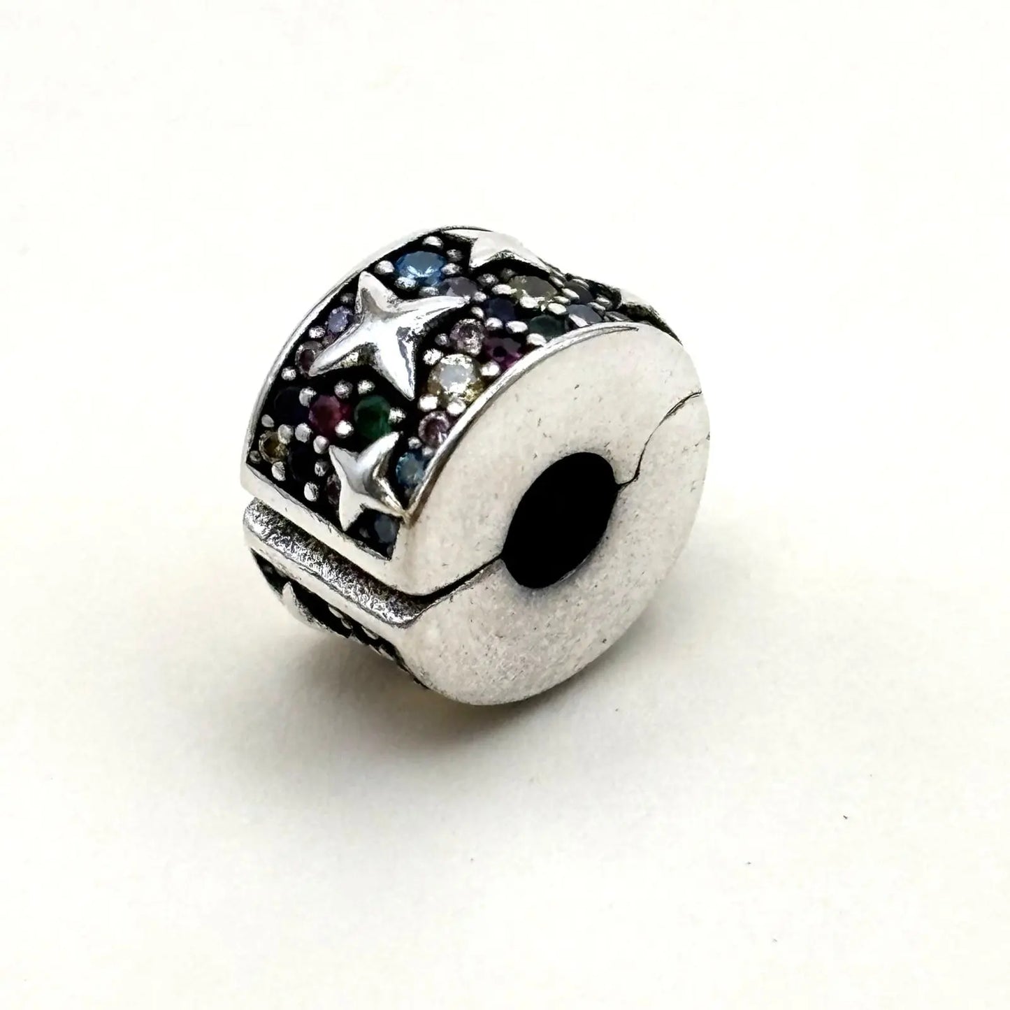 Charms Pand'OR en forme d'étoiles sur brillant coloré en argent Sterling 925