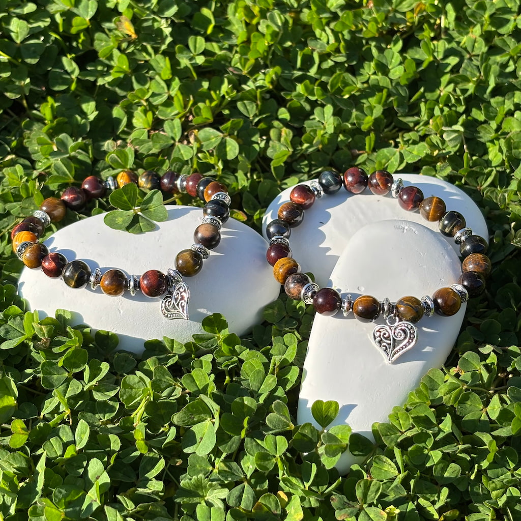 Duo de bracelets artisanaux en pierres naturelles Image