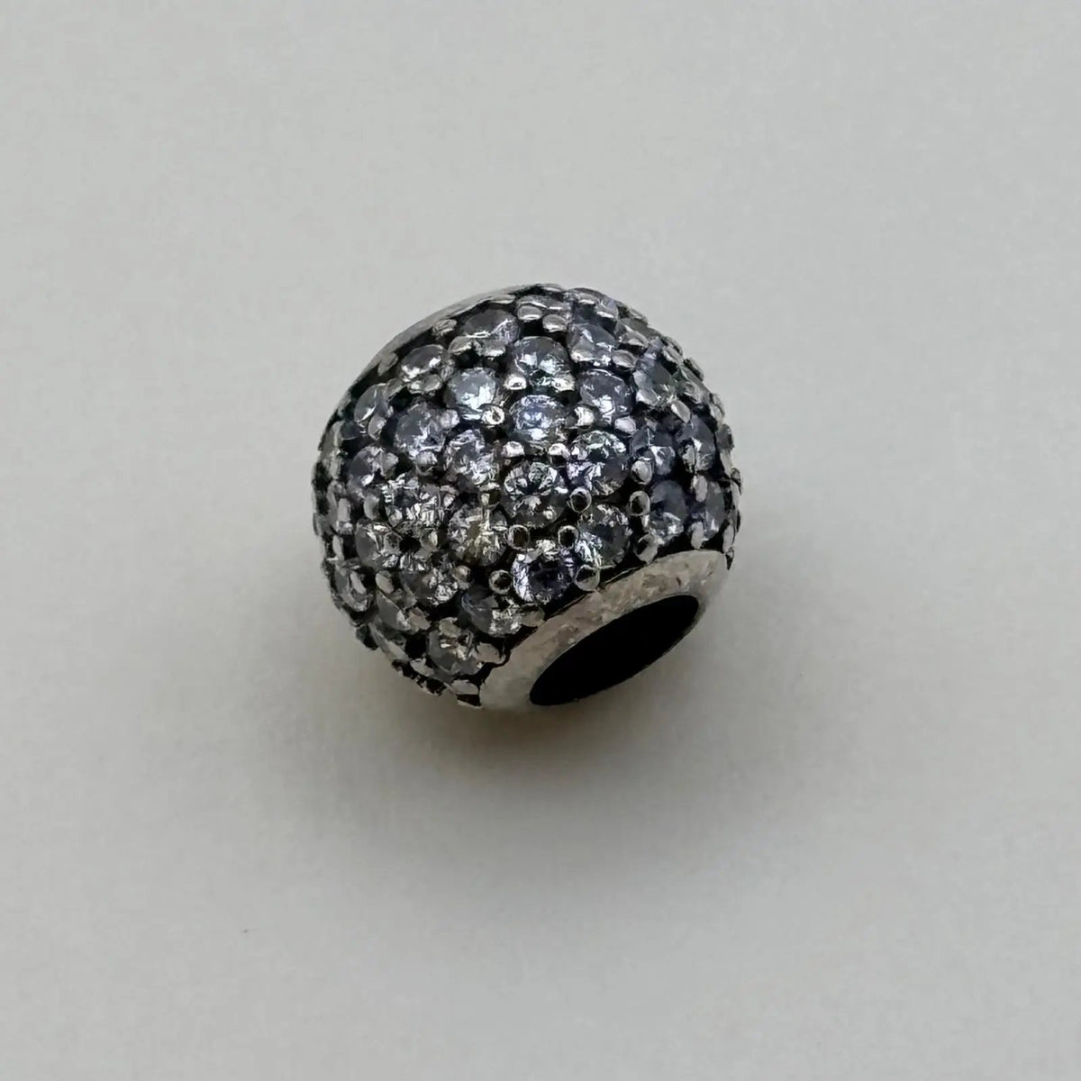 Charms Pand'OR en forme de boule en strass en argent sterling