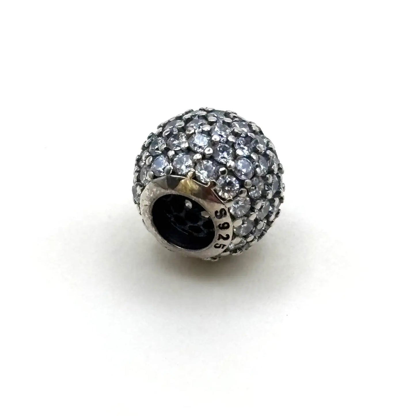 Charms Pand'OR en forme de boule en strass en argent sterling
