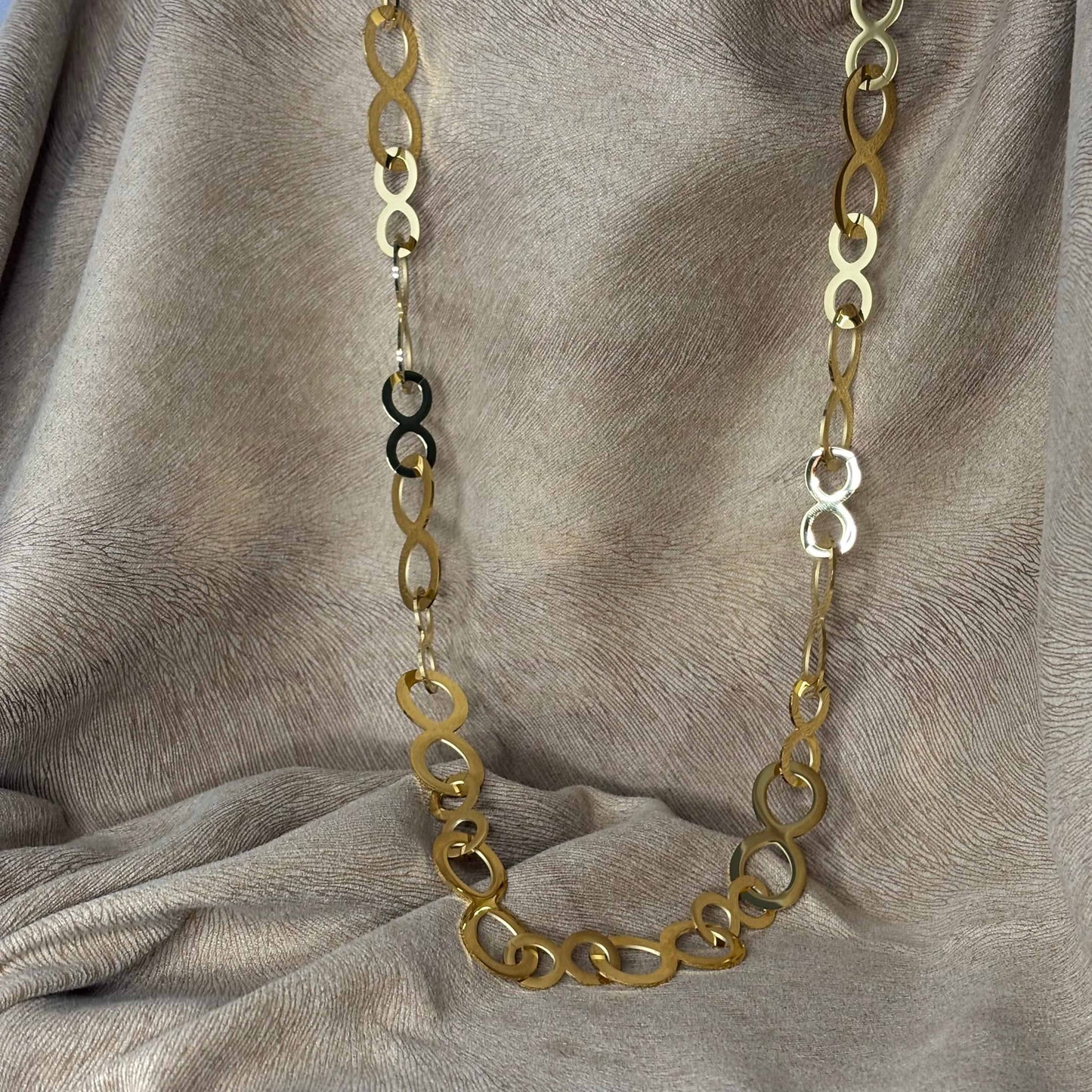 Collier doré | Maille infinie |Acier inoxydable