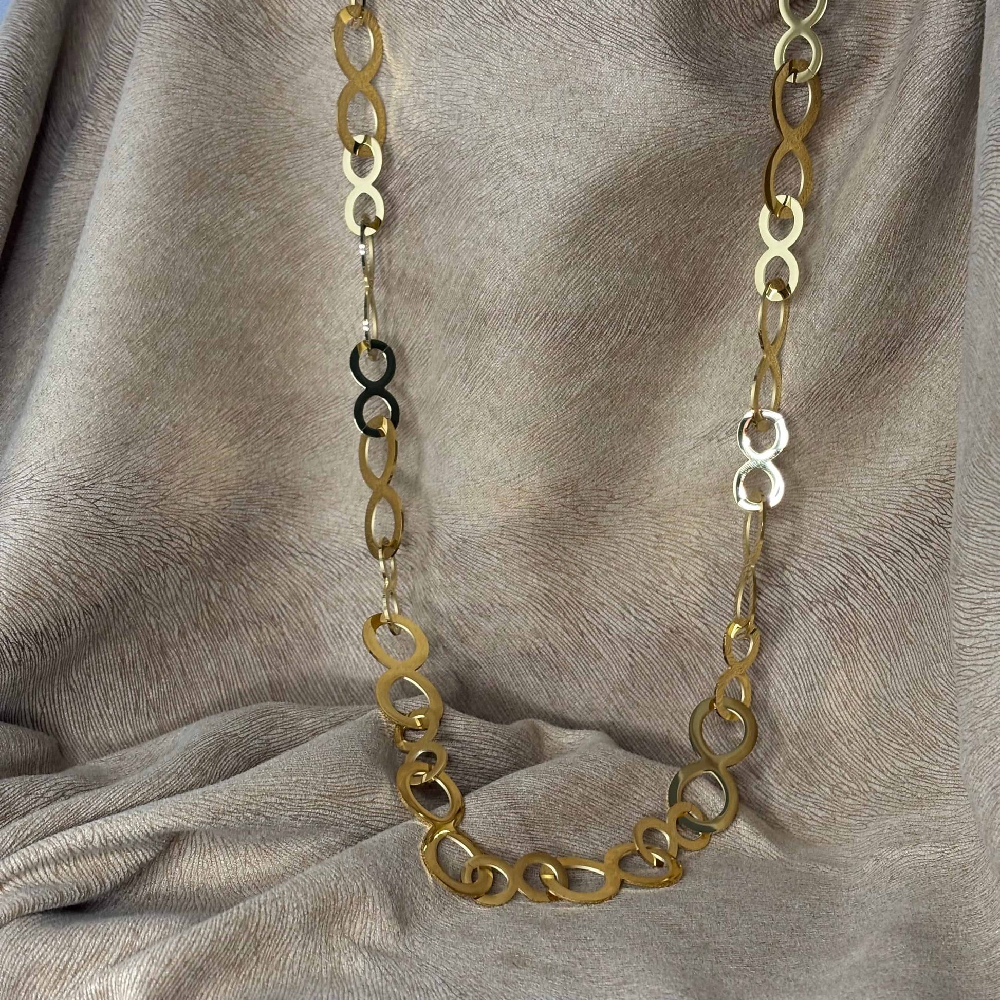 Collier doré | Maille infinie |Acier inoxydable
