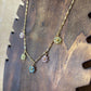 Collier fantaisie |Breloques de fleurs colorées rose | Acier inoxydable