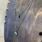Collier multirang en argent double chainette et un pendentif brillant pendentif soleil en acier inoxydable Prêtes à briller