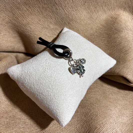 Charms Pand'OR |Trois breloques cœur trèfle et infini | En argent Sterling 925