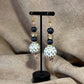 Boucles d'oreilles - pendentif perle marbrée