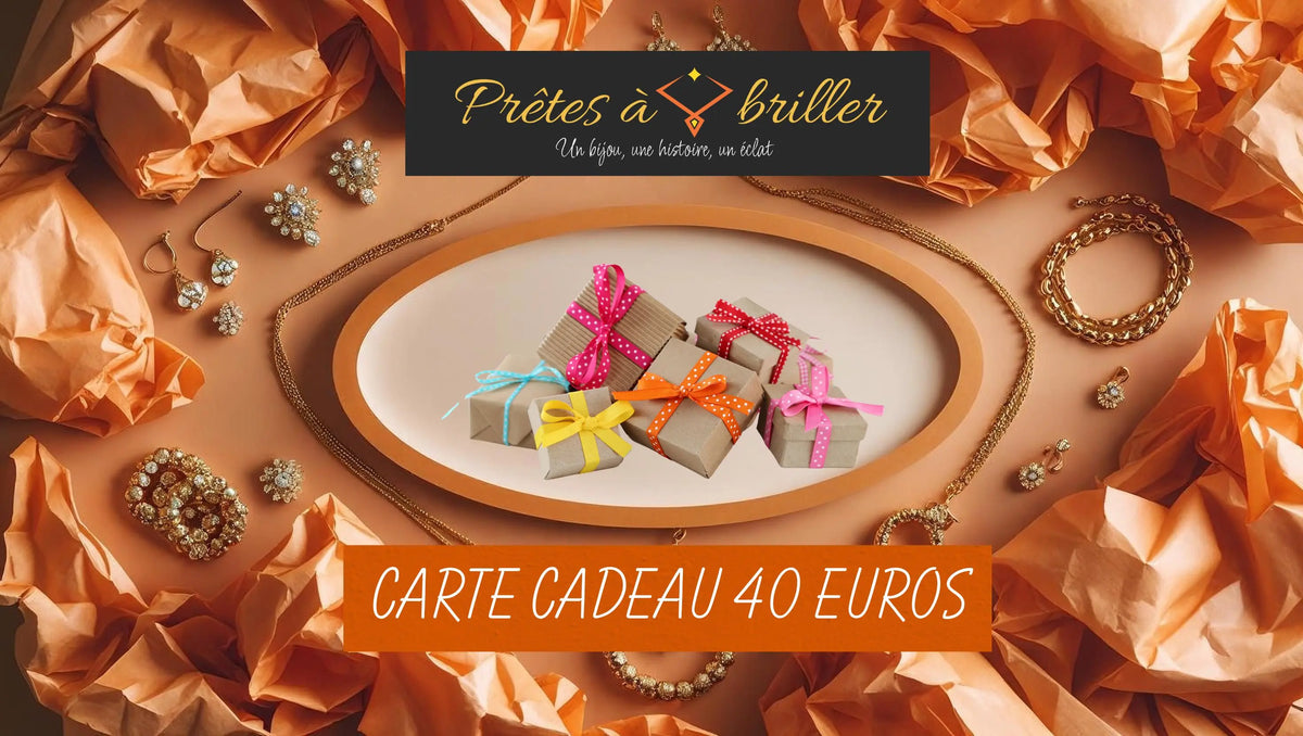 Carte cadeau de 40 euros pour le site internet prêtes à briller