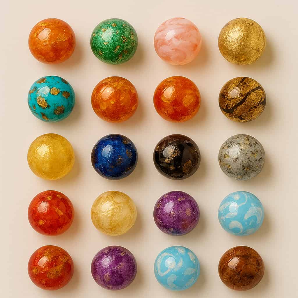 Ensemble de perles colorées Murano Image