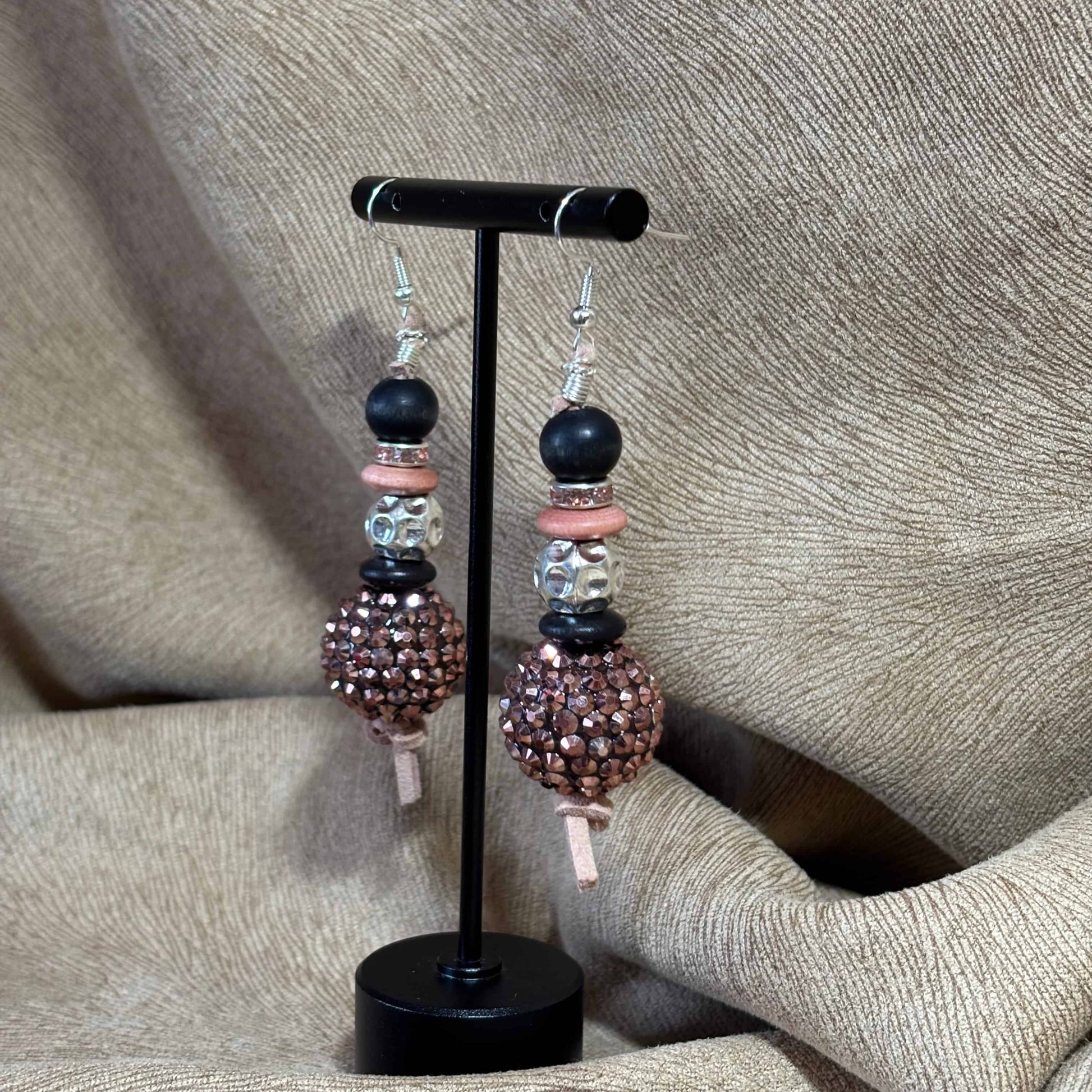 Boucles d'oreilles - pendentif perle motifhérisson