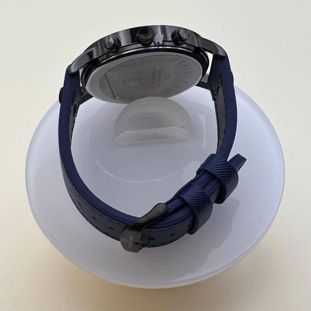 Montre pour hommes avec cadran bicolore noir et vert