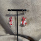 Boucles d'oreilles - créole diamètre 3 cm breloque poisson scalaire et carpe koï
Perles acryliques