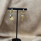 Boucles d'oreilles dorées créoles pendentifs soleil