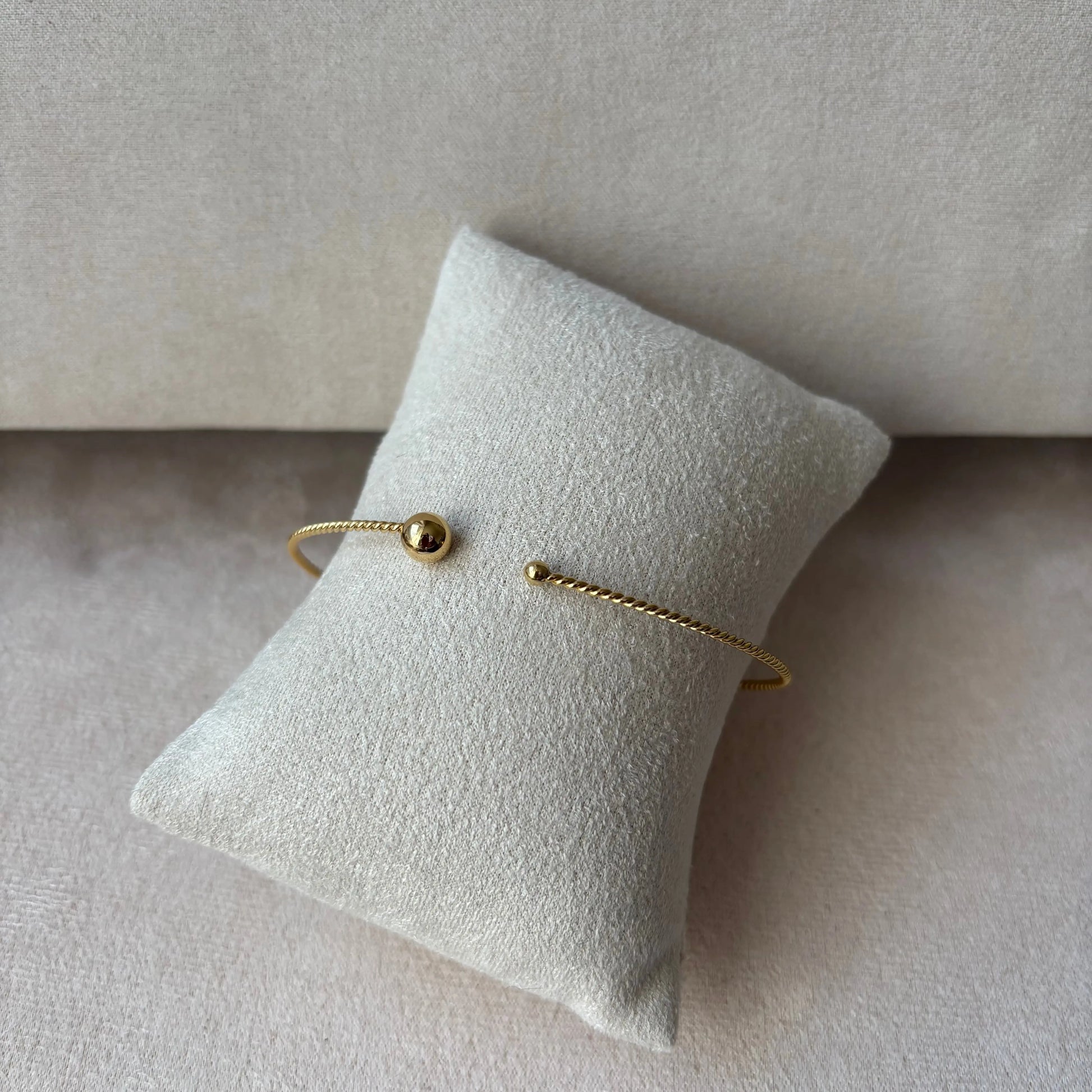 Bracelet doré |Semi-rigide |Acier inoxydable
