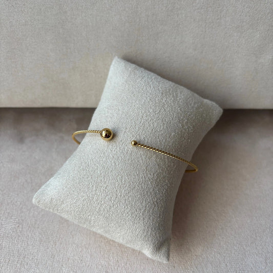 Bracelet doré |Semi-rigide |Acier inoxydable