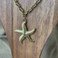 Collier doré | Pendentif en forme d'étoile de mer | Acier inoxydable