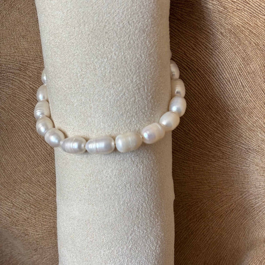 Bracelet de cheville
Perles d'eau douce blanche