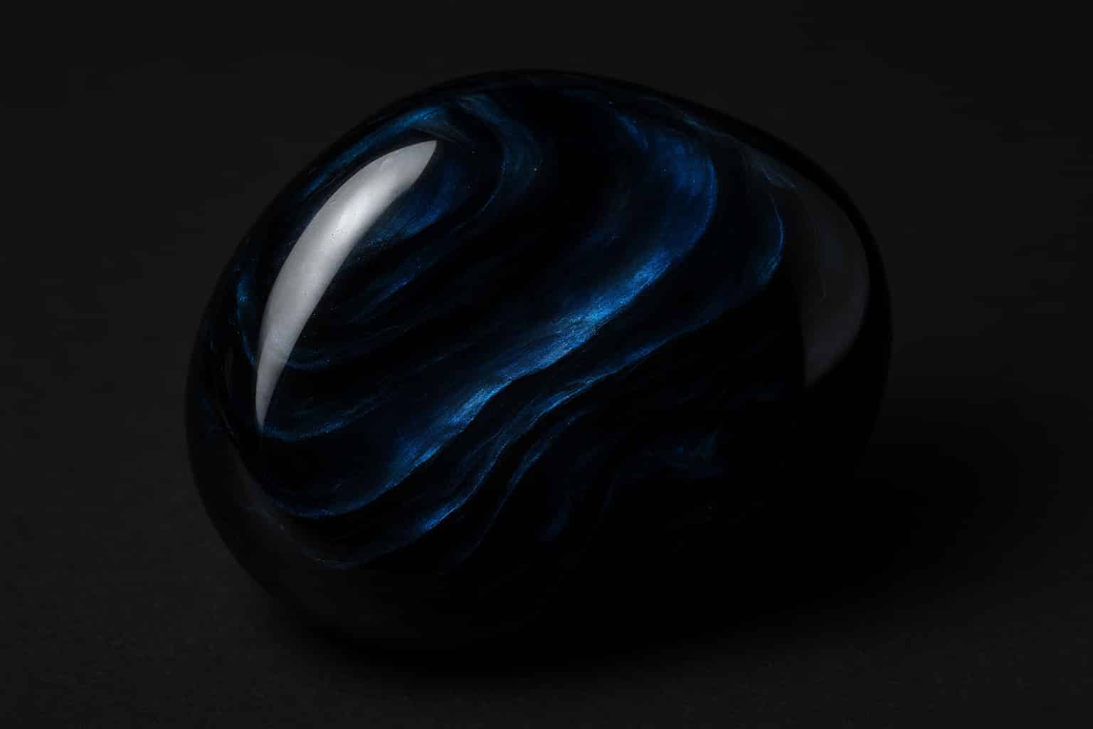 Pierre naturelle obsidienne bleue Image