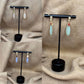 Boucles d'oreilles dorées | Motif goutte d'eau différents couleurs | Acier inoxydable
