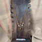 Collier artisanal avec pendentif œil de tigre sur cordon cuir caramel perles verre et acier bijou unique vendu sur le site internet prêtes à briller