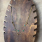 Collier multi rang or ou argent | pierres naturelles vertes | Acier inoxydable